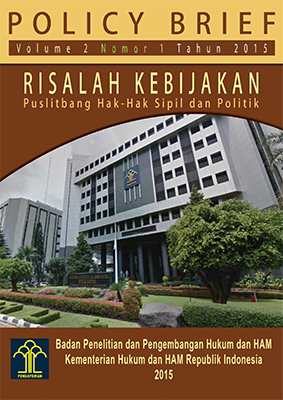 Risalah Kebijakan (Volume 2 Nomor 1 Tahun 2015)